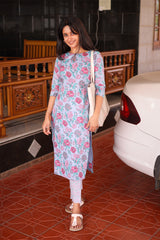 BLUEBERRY PINK kurtha set (TC74)