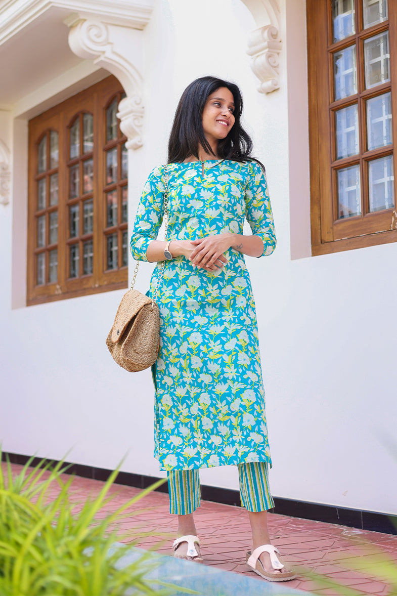 VIBRANT FUSION kurtha set (TC73)