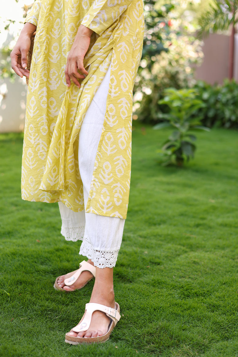 SUNBURST CHIC ENSEMBLE (TC94)- Alia cut kurthi (pant not included)